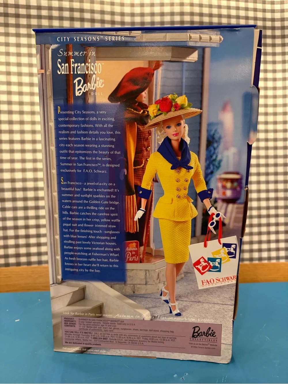 Barbie City Seasons Collector Edition Summer in San Francisco Doll 1998 NIB